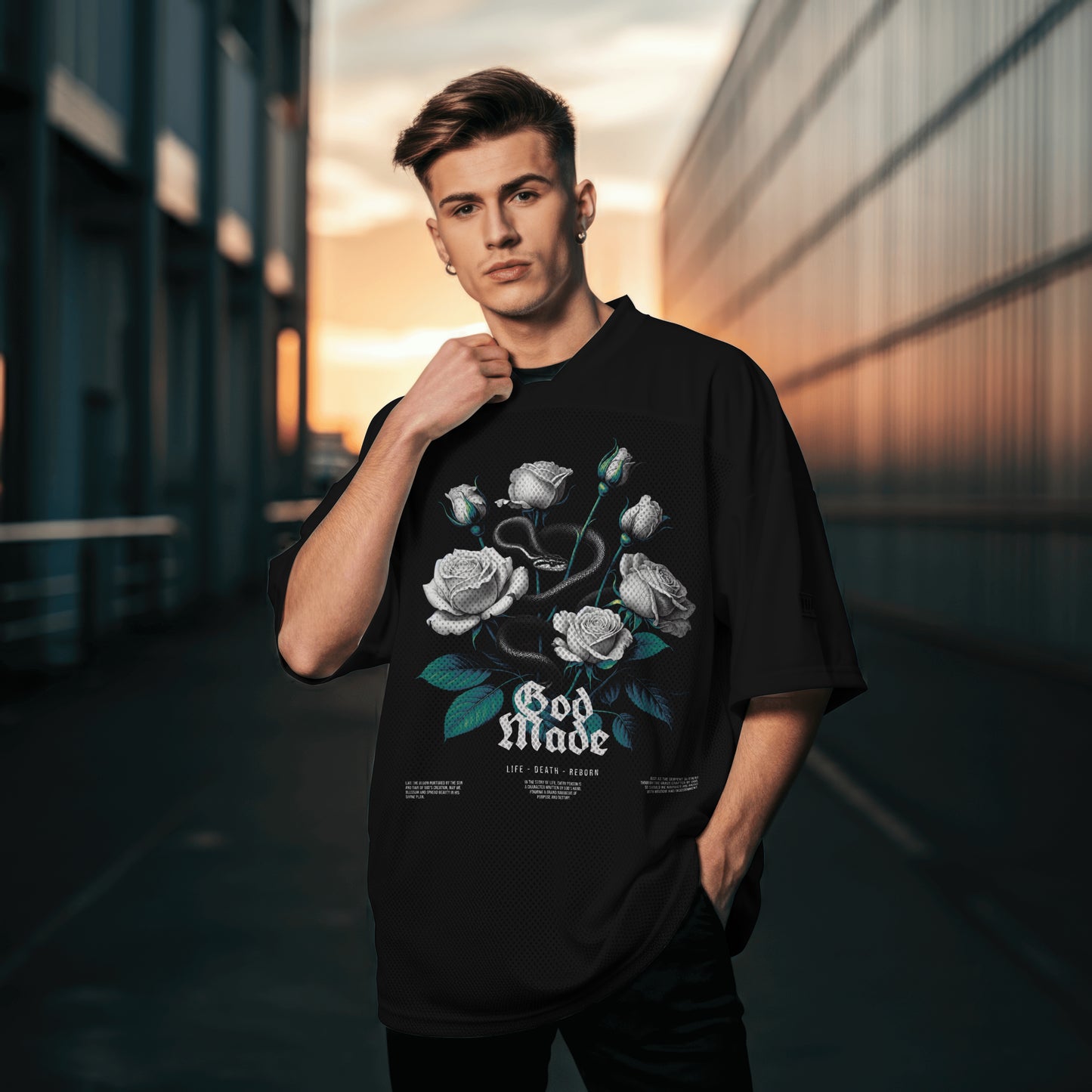 God Made "Life • Death • Reborn" Graphic Tee