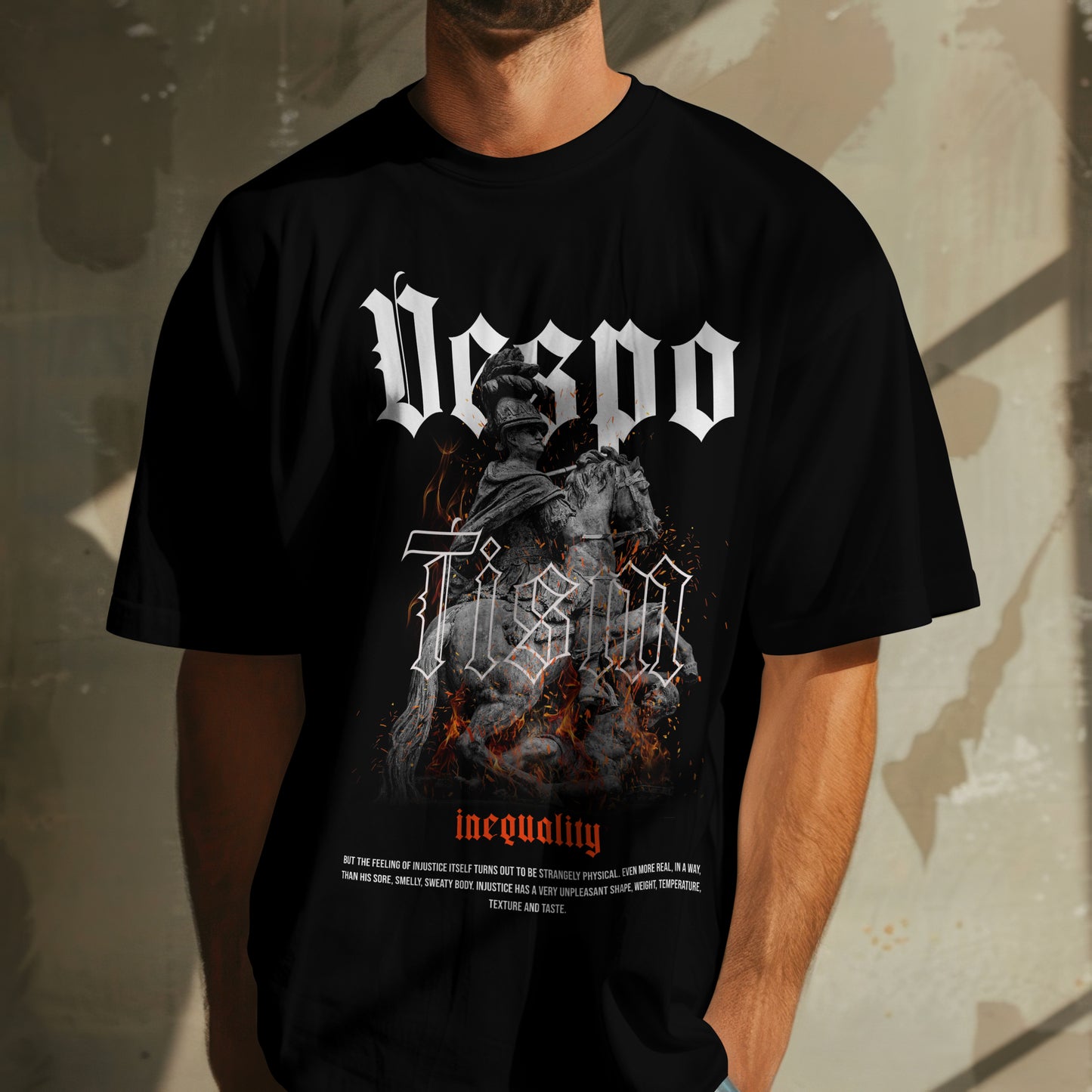 Despotism Graphic T-Shirt – Gothic Power & Protest Streetwear