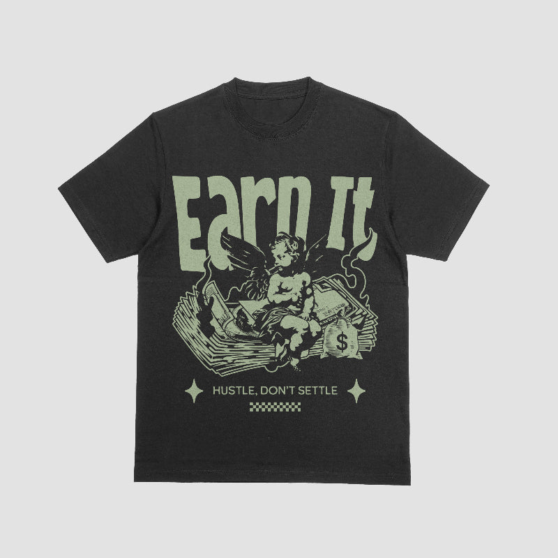Earn It Angel Hustle Tee