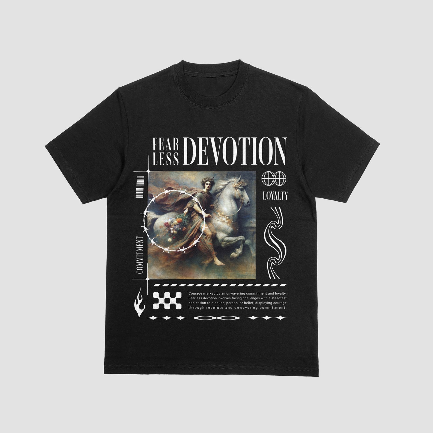 "Fearless Devotion" Classic Art Tee – Loyalty & Courage Edition