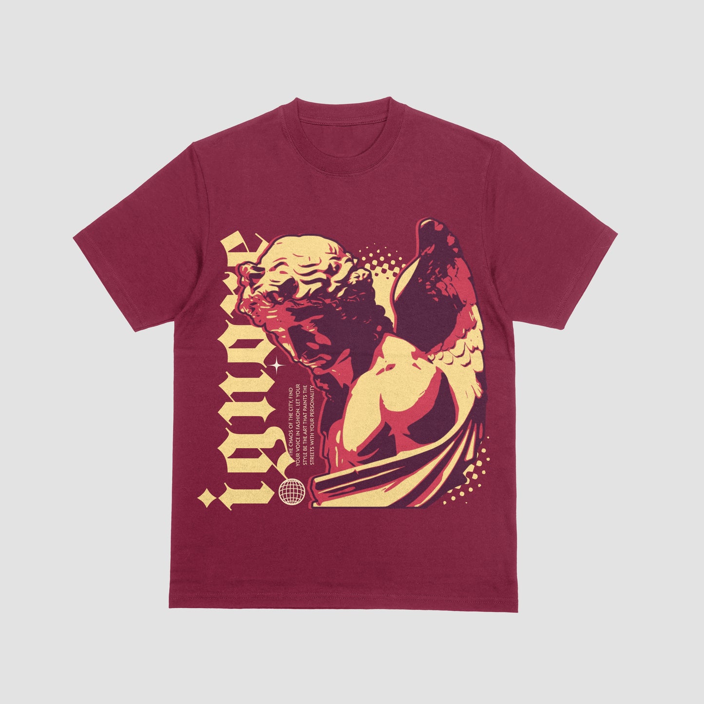 "Ignore" Marble Angel Tee – Defiant Silence Edition
