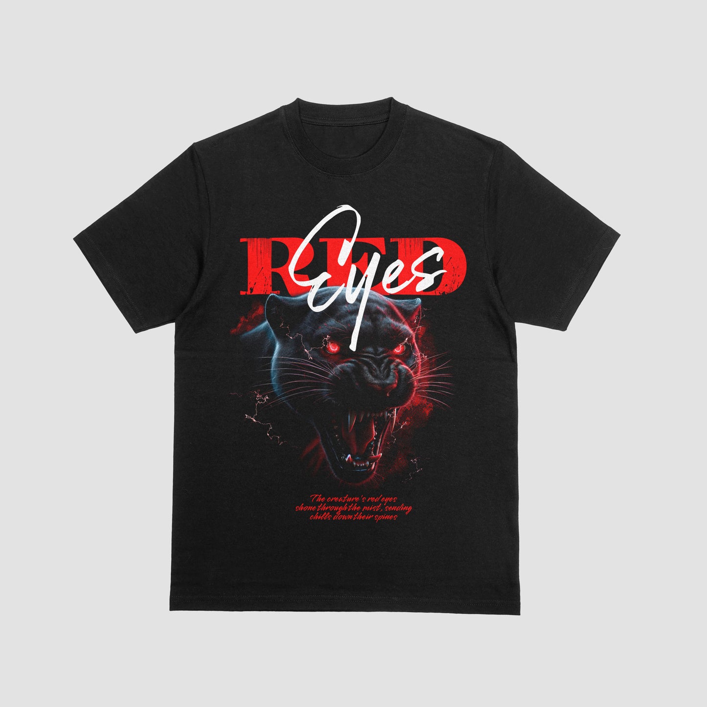 Red Eyes Panther Graphic Tee
