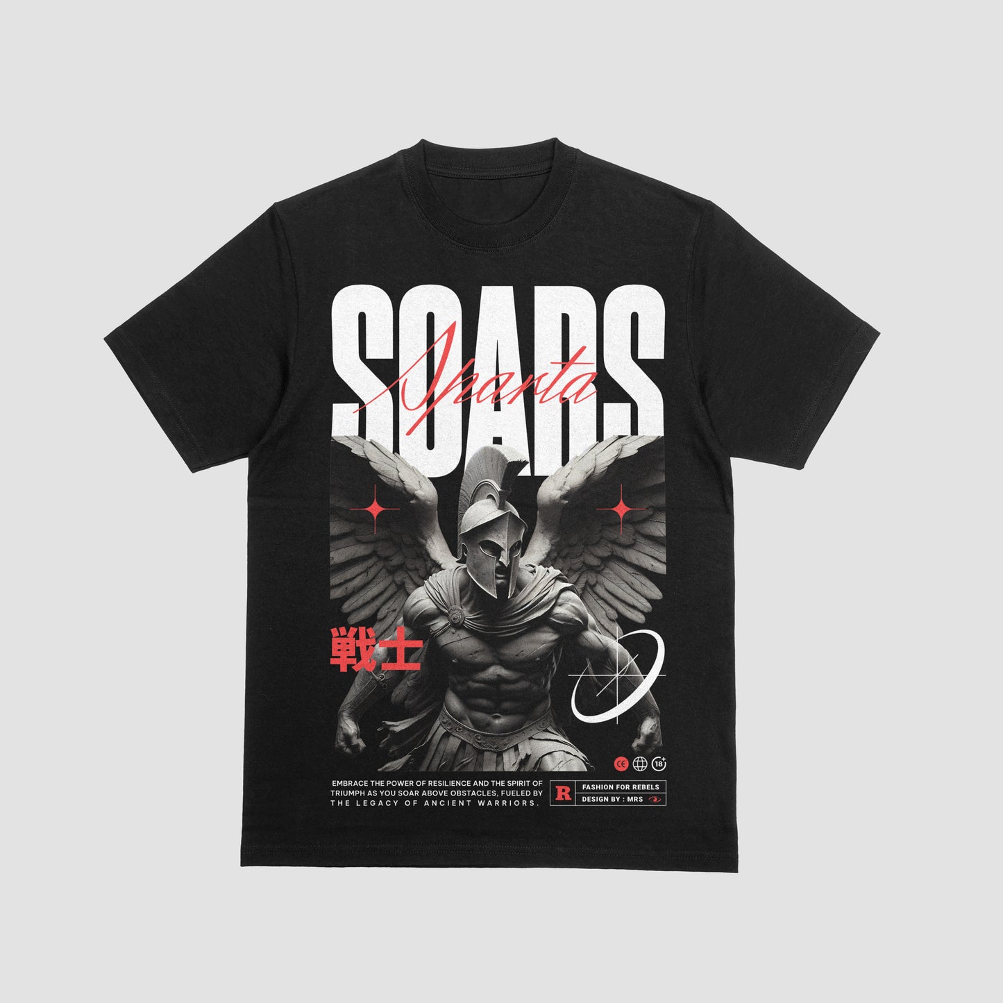 "Sparta Soars" Warrior Angel Tee – Legacy of Triumph Edition