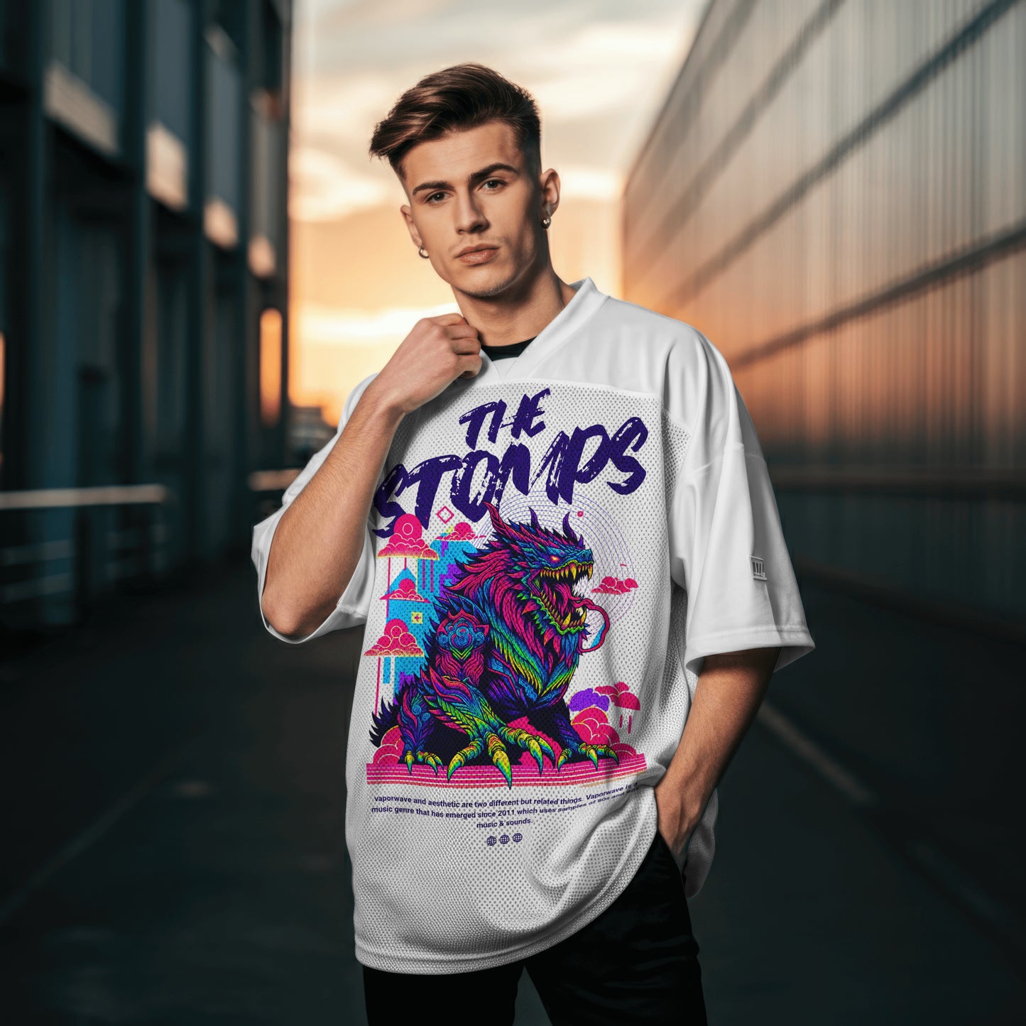 "The Stomps" Vaporwave Monster Graphic T-Shirt