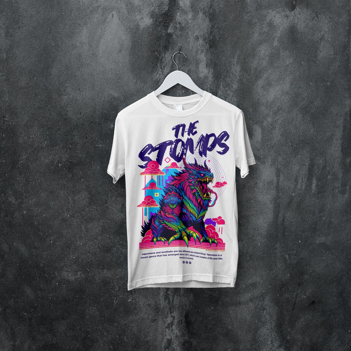 "The Stomps" Vaporwave Monster Graphic T-Shirt