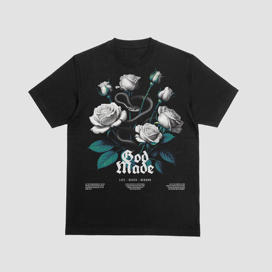 God Made "Life • Death • Reborn" Graphic Tee