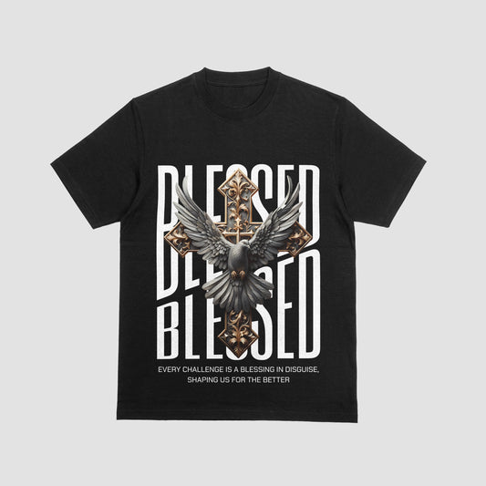 Blessed Cross & Dove Streetwear Tee