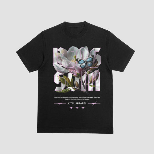 "Blossom" Floral Butterfly Tee – Spring Awakening Edition
