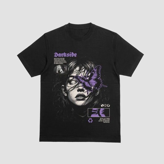 Darkside Gothic Butterfly Graphic Tee