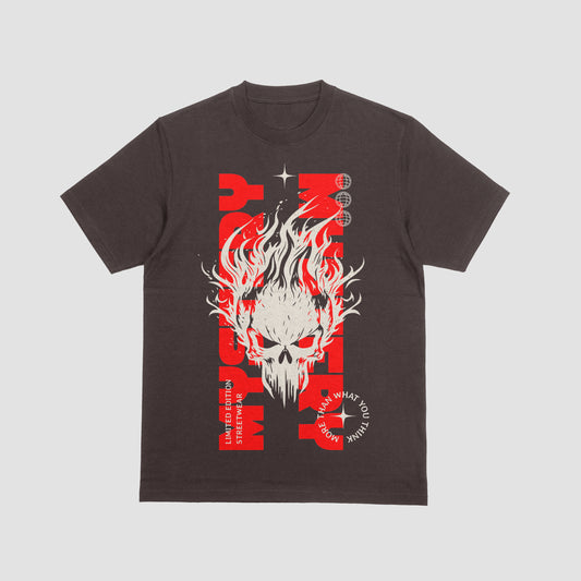 "Mystery Flame" Skull Graphic T-Shirt