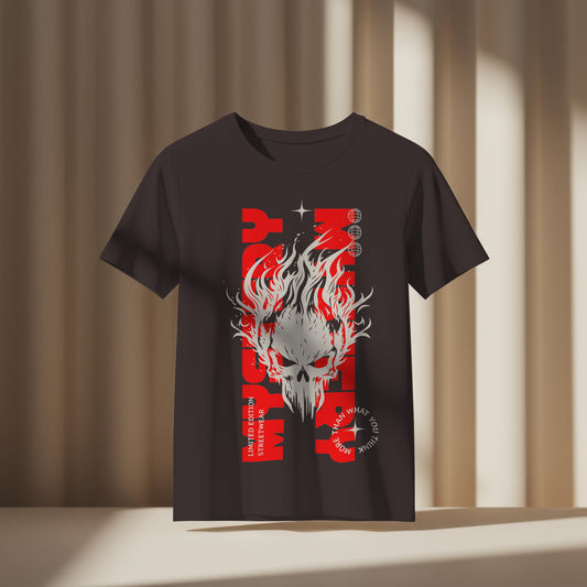 "Mystery Flame" Skull Graphic T-Shirt