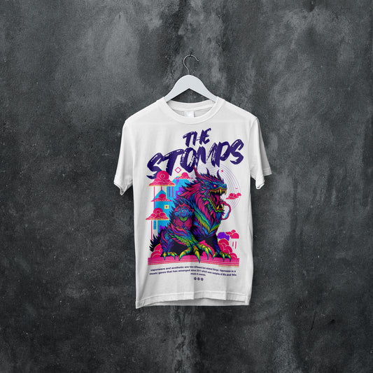 "The Stomps" Vaporwave Monster Graphic T-Shirt