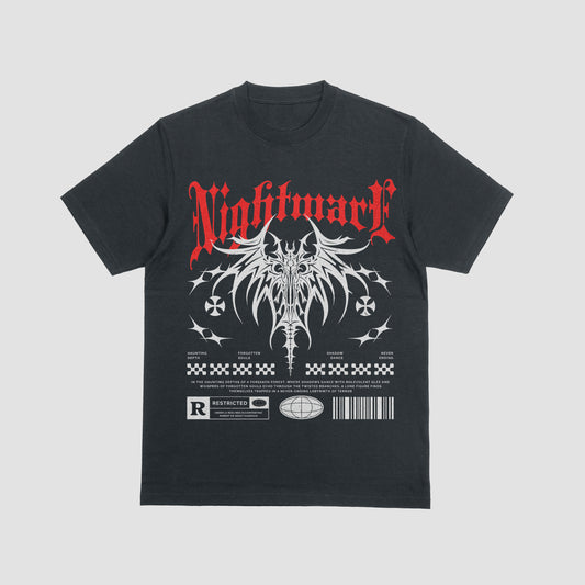 "Nightmark" Tribal Horror Tee – Restricted Reality Edition